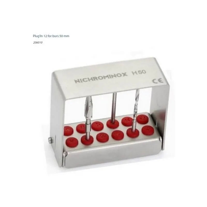 PLUG'IN BORENBLOK 5CM. HOOG (12) ROOD