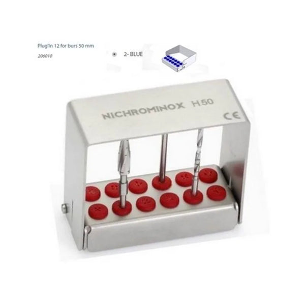 PLUG'IN BORENBLOK 5CM. HOOG (12) BLAUW