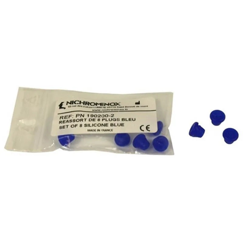 SILICONE PLUG BLAUW VOOR BORENBLOK X8ST.