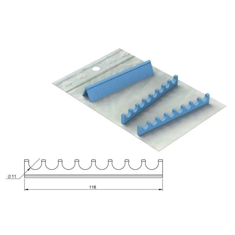 SILICONE REFILL EASY CLIP 10 (8 INSTRUMENTEN 11MM) BLAUW 182961-2