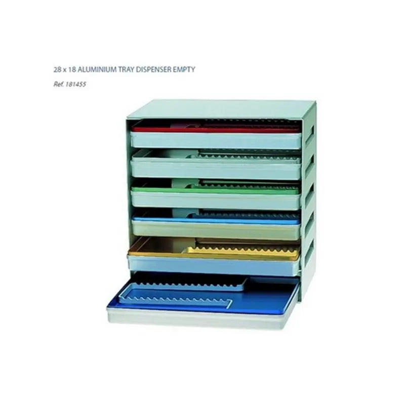 HOUDER ALUMINIUM VOOR 6 TRAYS (BREED)