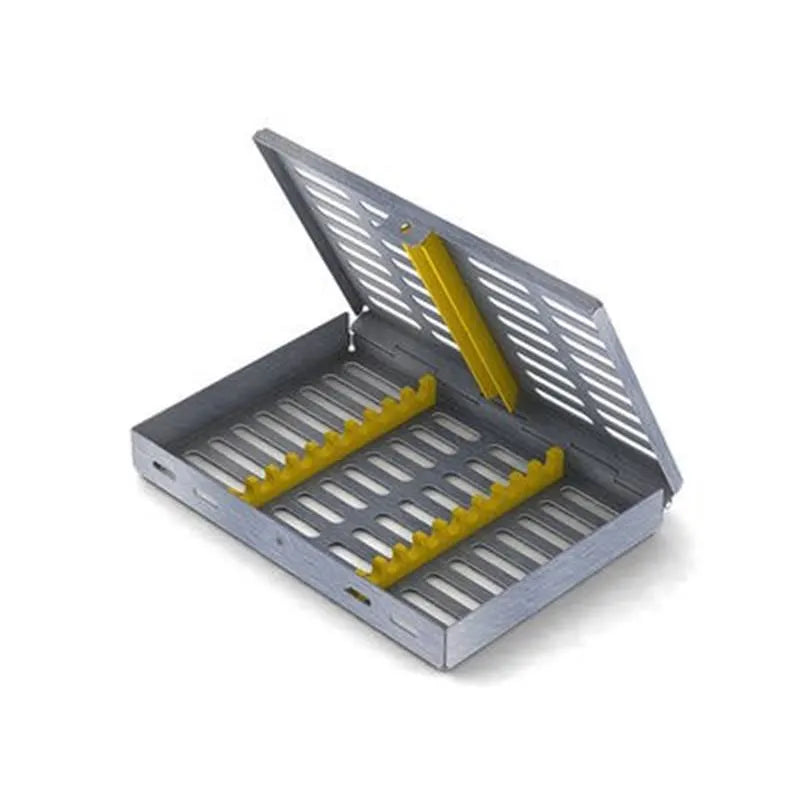 CASSETTE 18X13X2,5CM 10 INSTRUMENTEN 182062-5 GEEL
