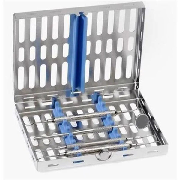 CASSETTE 18,5X14X3,4CM 8 INSTRUMENTEN 182066-2 BLAUW