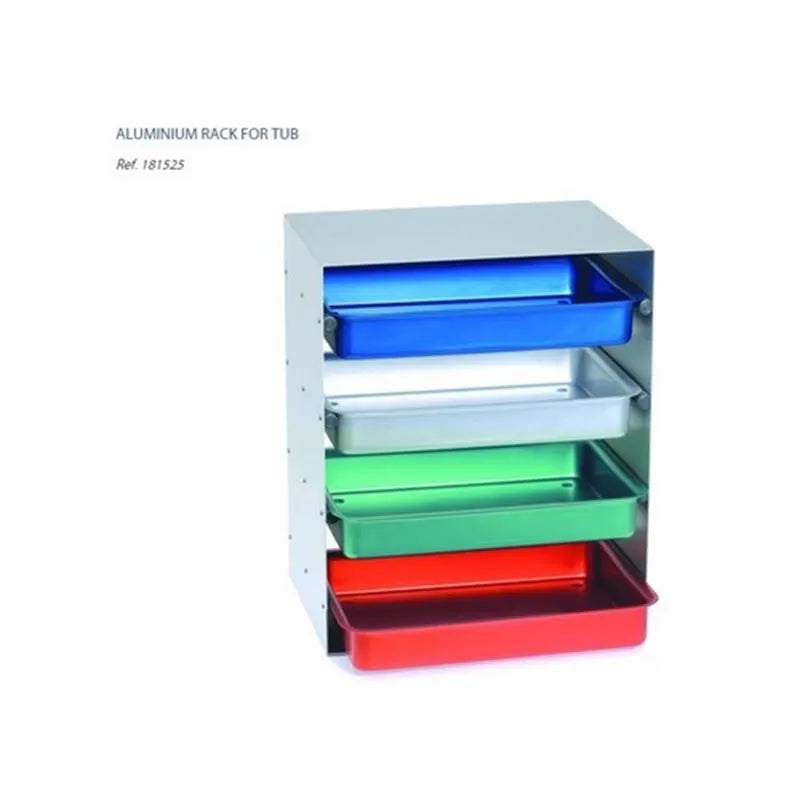 ALUMINIUM TRAY VOOR 4 TUBS (LEEG)