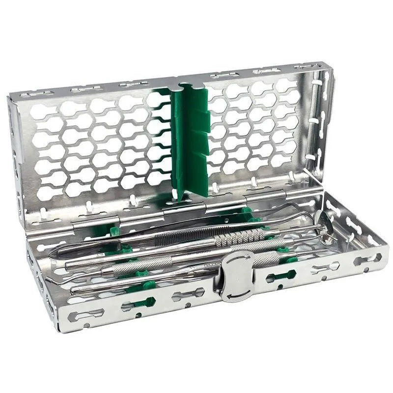 GALAXY CASSETTE 5 INSTRUMENTEN 18,5X7X3,4CM GROEN
