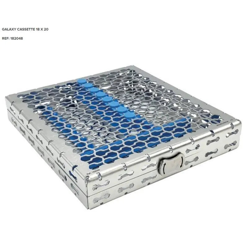 GALAXY CASSETTE 10 INSTRUMENTEN 18,5X20,5X3,4CM BLAUW
