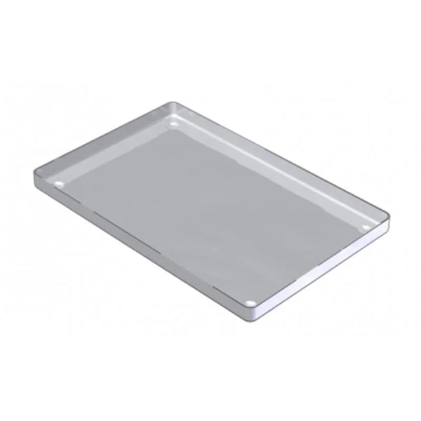 TRAY RVS ONGEPERFOREERD 28X18CM.