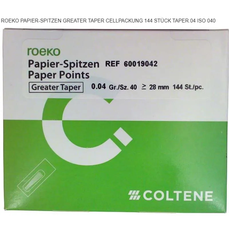 PAPERPOINT GREATER TAPER .04 40 X144ST.