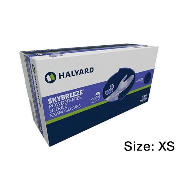 HANDSCHOEN SKYBREEZE PURPLE NITRILE POEDERVRIJ X-SMALL X200ST.