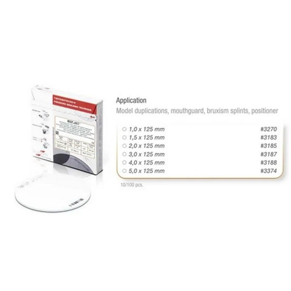 BIOPLAST 3.0 X125MM. ROND X10ST.