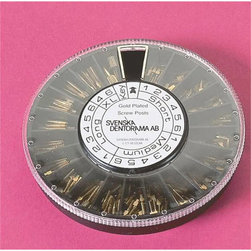 SCREW POST GOLD PLATED ASSORTED X240ST.
