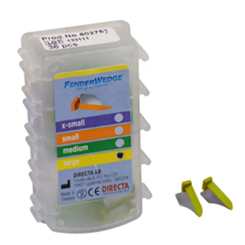 FENDERWEDGE LARGE GEEL X36ST.