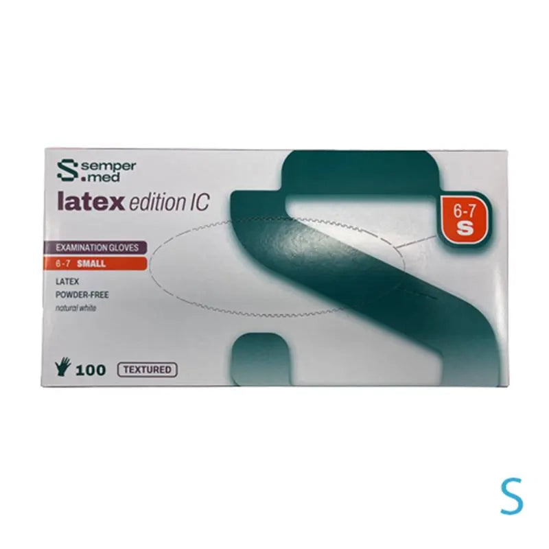 HANDSCHOEN SEMPERCARE LATEX PV SMALL I.C. X100ST.