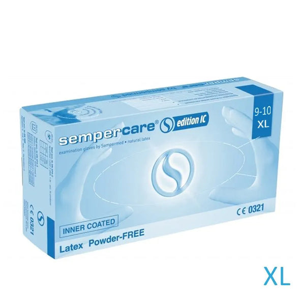 HANDSCHOEN SEMPERCARE LATEX PV X-LARGE I.C. X90ST.