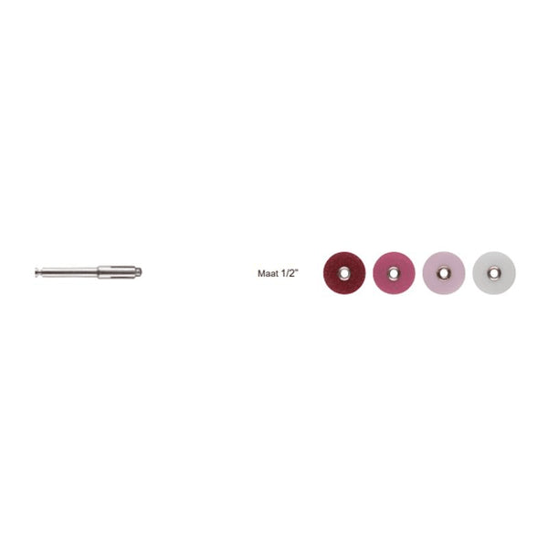 SEPTODISC POLIJSTSCHIJF 12,7MM ASSORTIMENT EN MANDREL (120ST.)