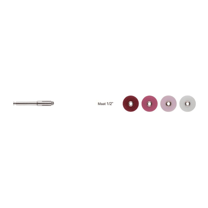 SEPTODISC POLIJSTSCHIJF 12,7MM ASSORTIMENT EN MANDREL (120ST.)