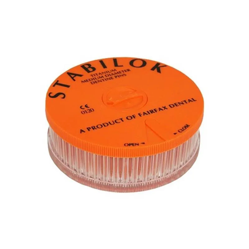 STABILOK TITANIUM PIN 0,76MM ORANJE MEDIUM JUMBO  X100ST.