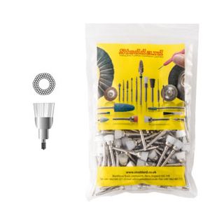 PROPHY BRUSH NYLON JUNIOR CUP SCREW X100ST.