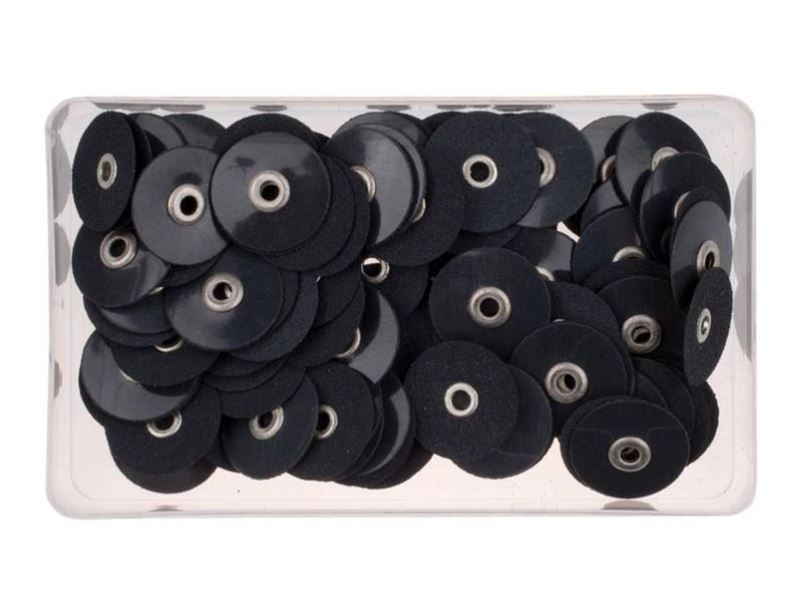 MAXFLEX POP-ON POLIJSTSCHIJFJES SUPER GROF 14MM ZWART X 100ST.