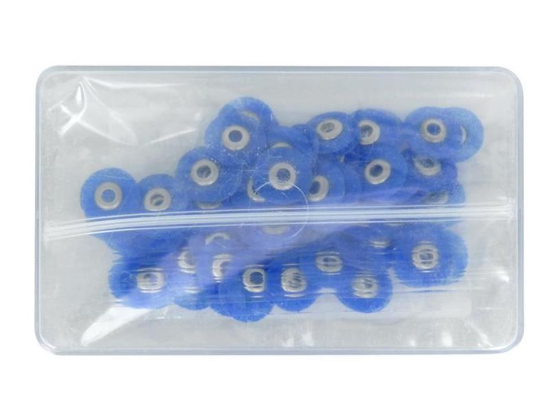 MAXFLEX POP-ON POLIJSTSCHIJFJES GROF 10MM BLAUW  X 100ST.