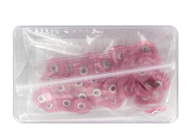 MAXFLEX POP-ON POLIJSTSCHIJFJES FIJN 10MM ROZE X 100ST.