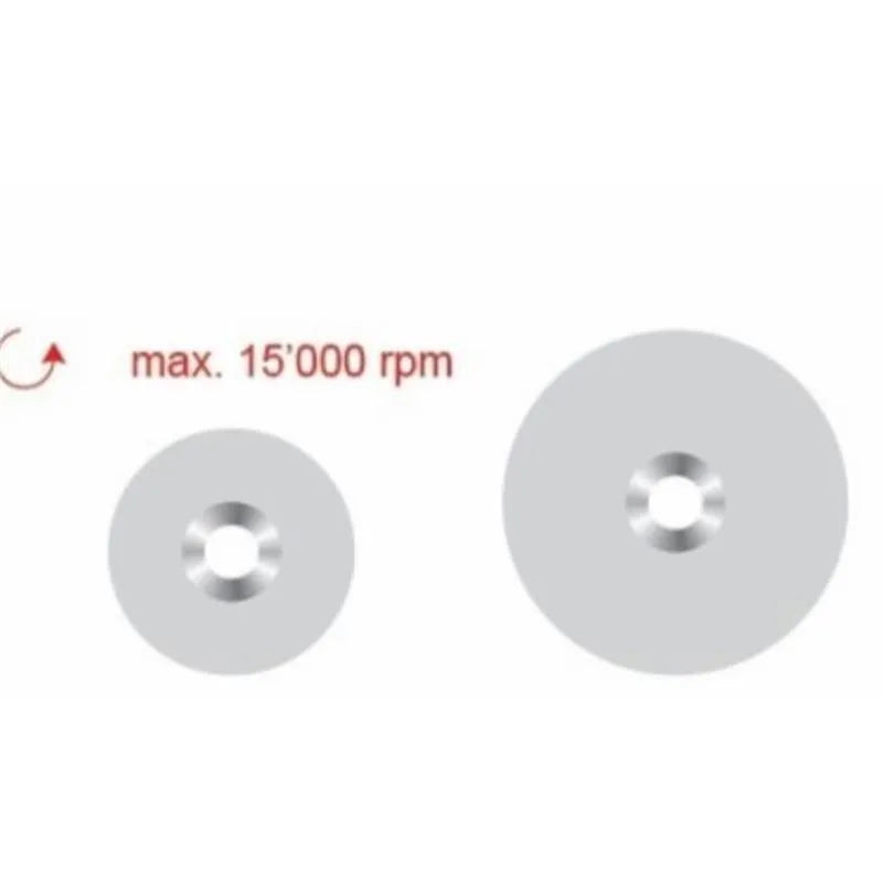 MAXFLEX POP-ON POLIJSTSCHIJFJES ULTRA-FIJN 14MM WIT X 100ST.