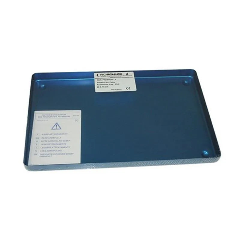 TRAY ALUMINIUM BLAUW 28X18 CM.