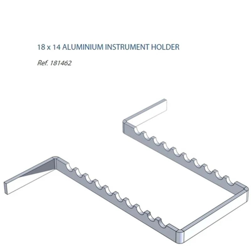 TRAY ALUMINIUM 18X14CM INSTRUMENTHOUDER 181462