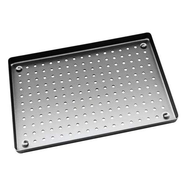 TRAY ALUMINIUM ZILVER GEPERFOREERD 28X18