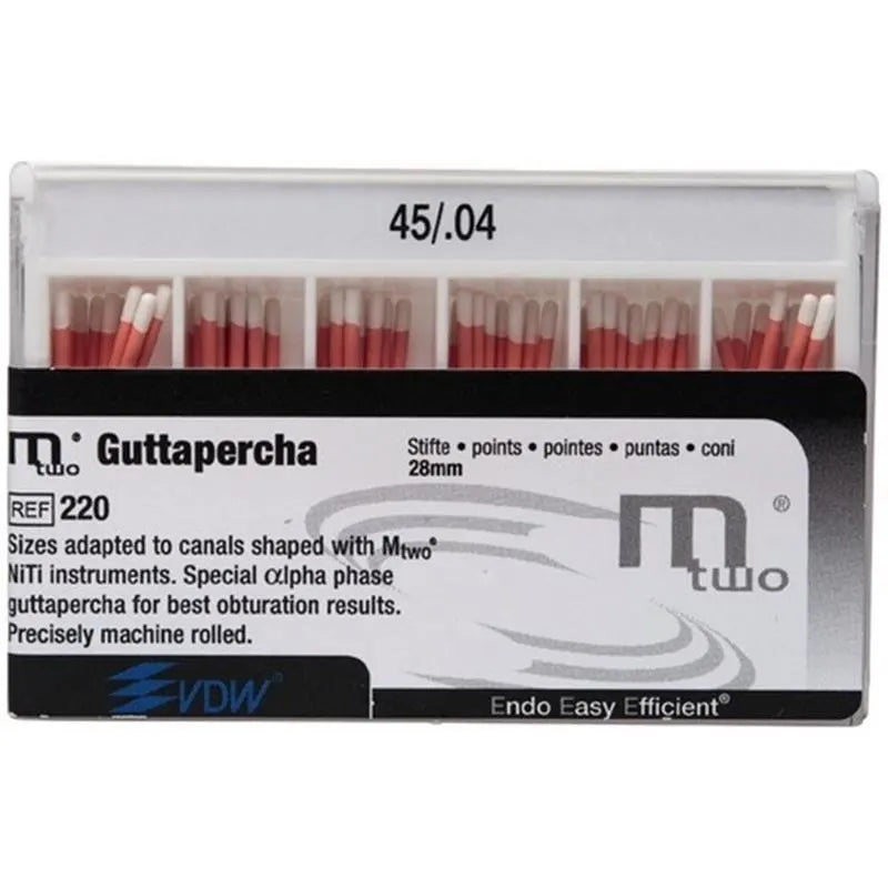 MTWO GUTTAPERCHA POINT 45/.04 X60ST.