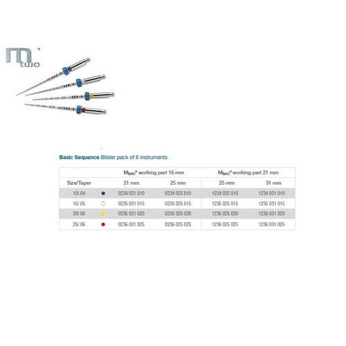 MTWO NITI TAPER 05 25MM/015 (RA W16)