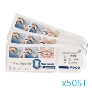 PROFLUORID VARNISH SINGLEDOSE MINT X50ST