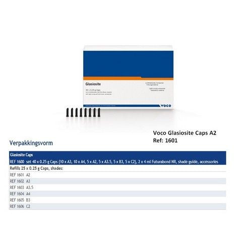 GLASIOSITE CAPS A2  X25ST. 1601