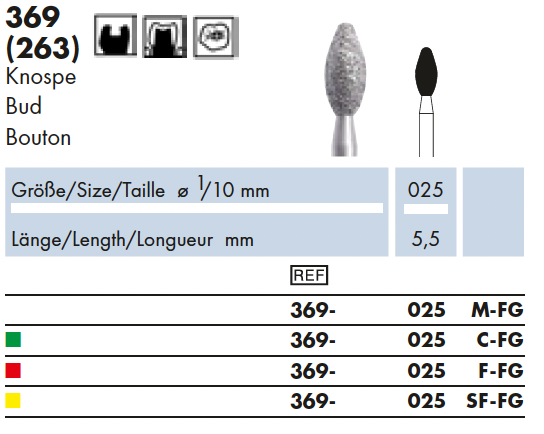 369.025C.FG    Dia-Instr.  Pointed Football