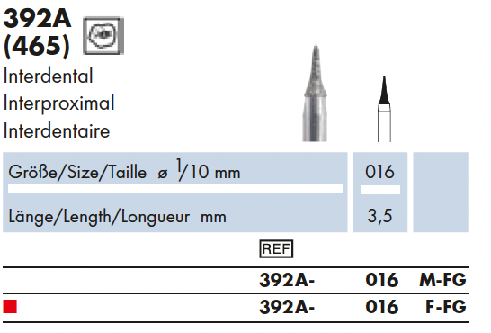 392A.016F.FG    Dia-Instr.  Interdentaal