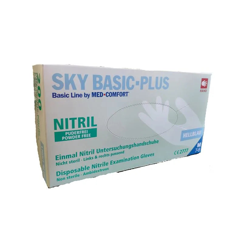 HANDSCHOEN SKY BASIC NITRILE POEDERVRIJ SMALL X200ST.