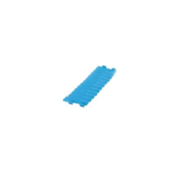 ABS DWARS VERDELER BLAUW 400X100MM.