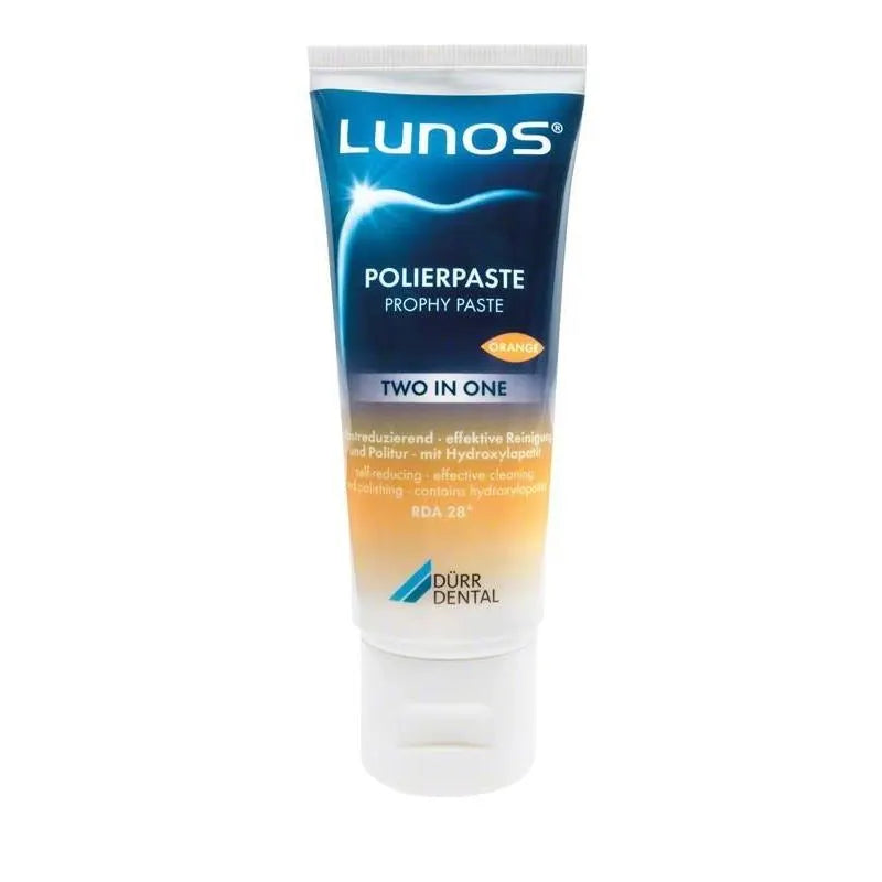 LUNOS POLIJSTPASTA TWO IN ONE ORANGE TUBE 100GR