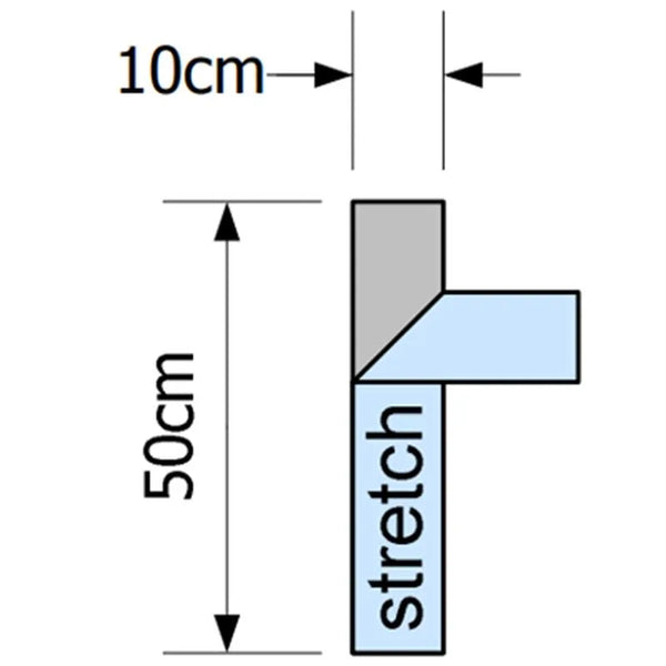 OK TAPE STRIP STRETCH 10X50 CM. X200ST.