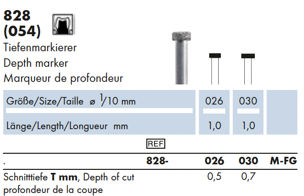 828.026M.FG    Dia-Instr. diepte markeerder