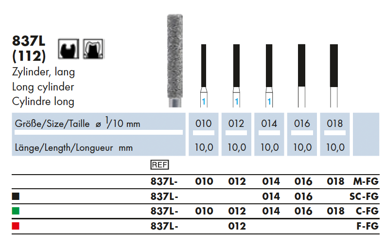 837L.010C.FG    Dia-Instr.  Cilinder  lang
