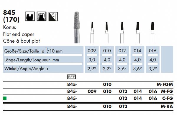 845.008M.HP    Dia-Instr.  Conisch