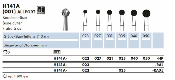 H141A.023.HP   HM-Allport Chir. Bot boor
