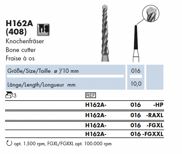 H162A.016.FGXL    HM  Chir.  Bot boor
