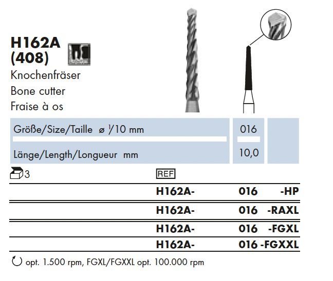 H162A.016.FGXL    HM  Chir.  Bot boor