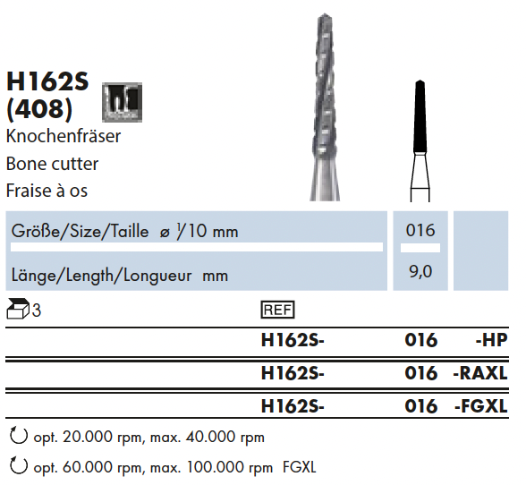 H162S.016.FGXL    HM  Chir.  Bot boor