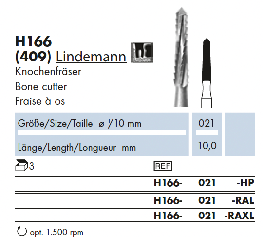 H166.021.HP    HM  Chir.  Lindemann