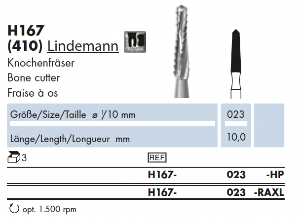H167.023.HP    HM  Chir.  Lindemann