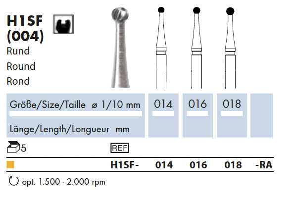 H1SF.014.RA    HM-Instr.  Rond  SF