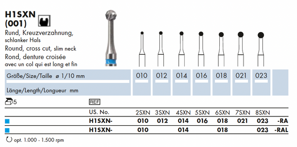 H1SXN.010.RA    HM-Instr.  Rond  Cross cut